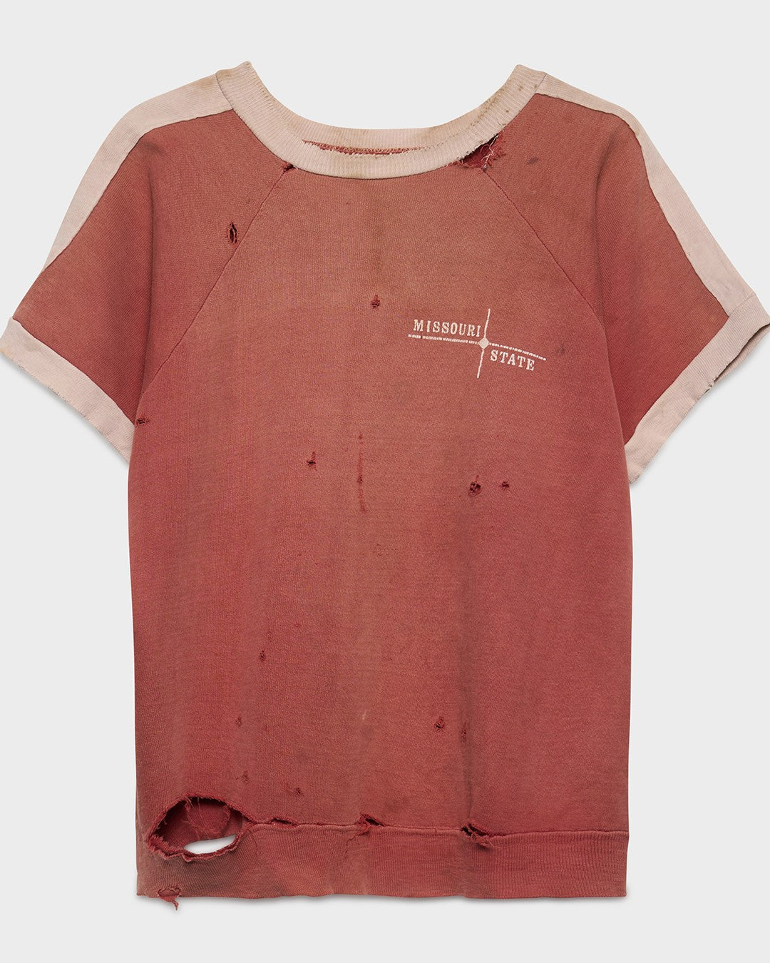 Faded Maroon Short Sleeve Sweat