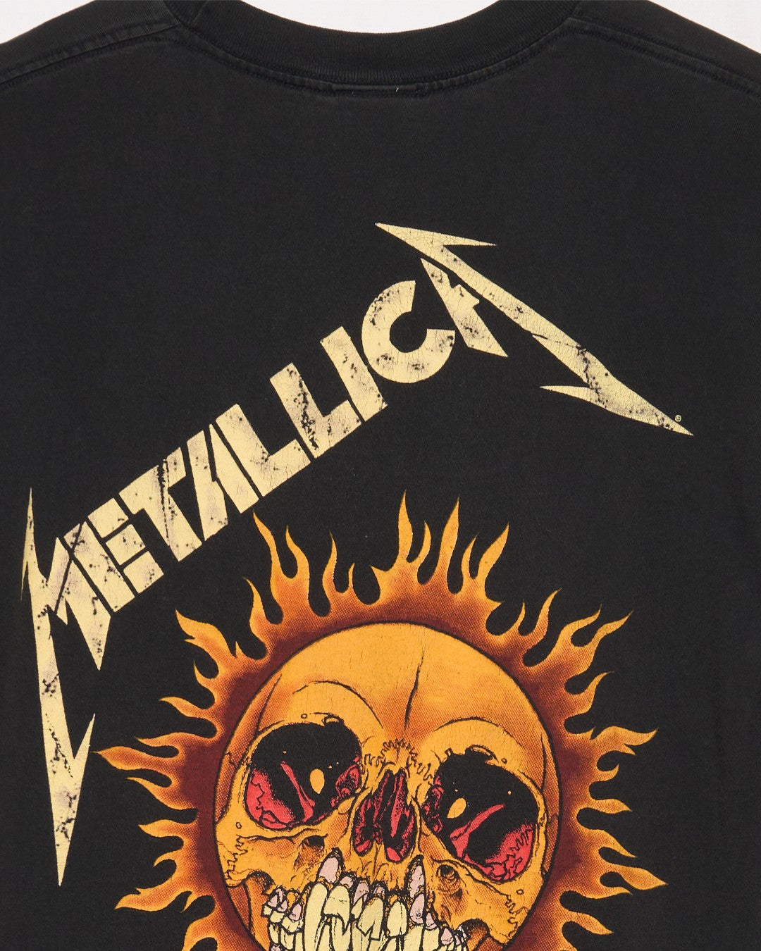 Metallica Flaming Skull Tee