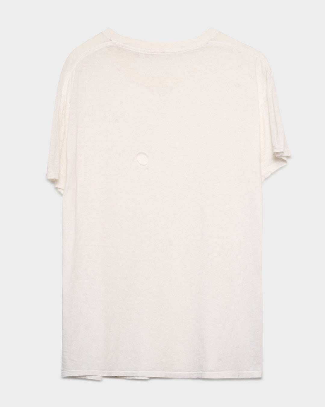 Distressed White Tee