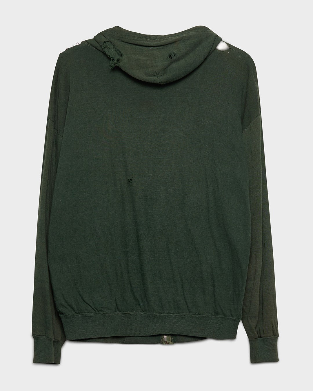 Forest Green Thermal Lined Zip-Up Hoodie