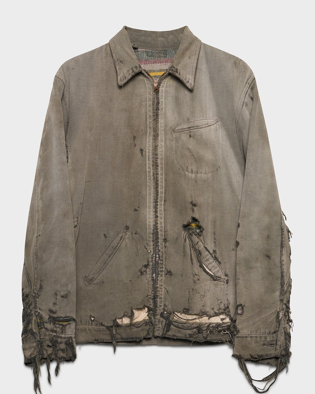 Faded/Distressed Black Whipcord Jacket