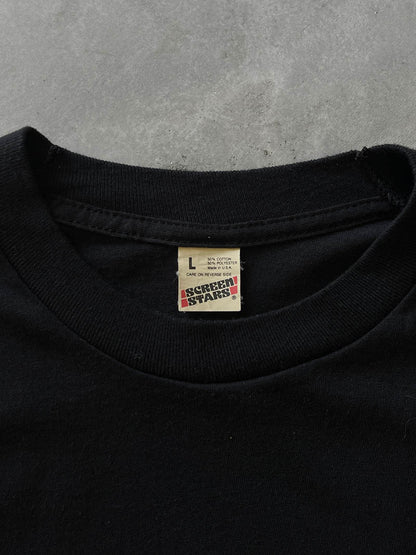 Black FUCK shirt - 80s - L