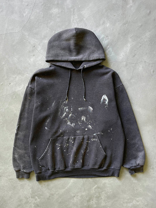 Dark Grey Painted Sweatshirt - 90s - L