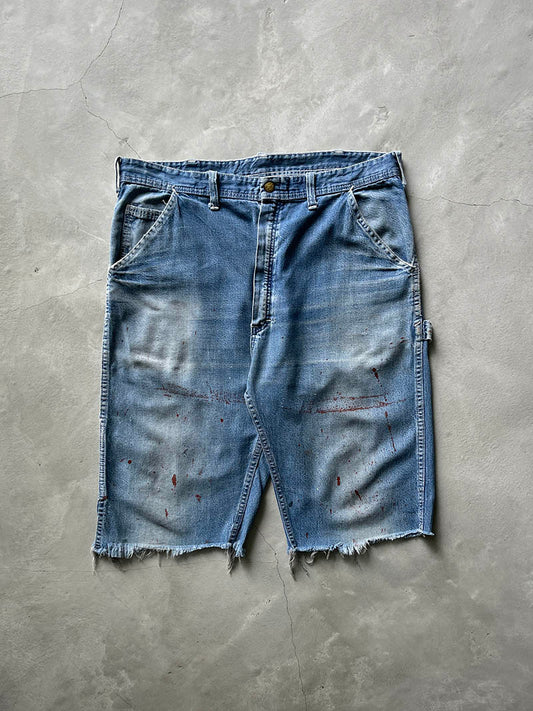 Painted Carters Denim Cut-Off Shorts - 70s - 34