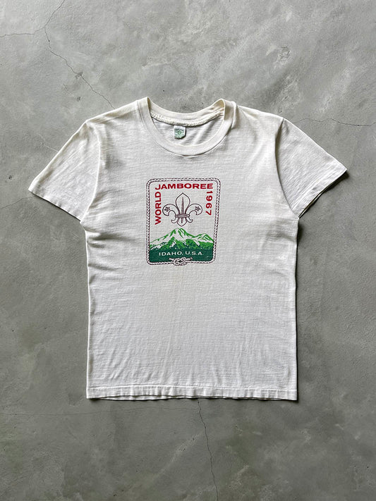 White World Jamboree Boy Scouts T-Shirt - 1967 - XS/S