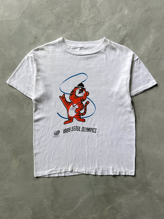 White Seoul Olympics T-Shirt - 1988 - S