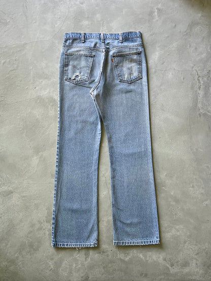 Light Wash Levis 517 Bootcut Denim Jeans - 70s - 33"