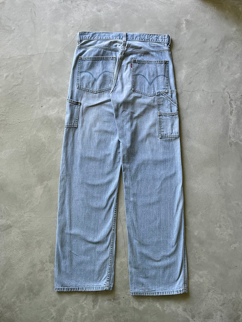 Light Wash Levi's Carpenter Denim Jeans - 00s - 35"