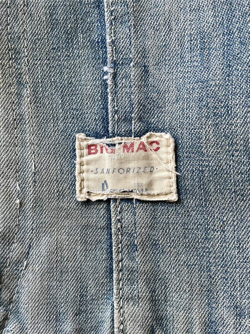 Extremely Sun Faded/Thrashed Penney's Big Mac Chore Coat - 50s - XL/XXL