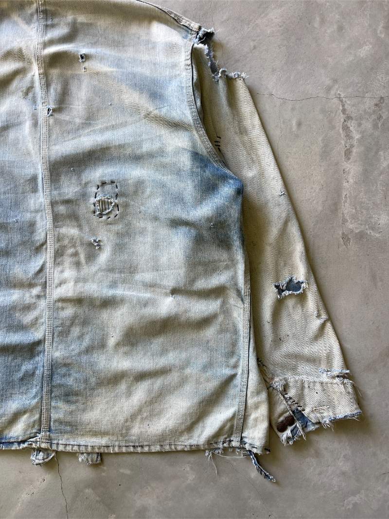 Extremely Sun Faded/Thrashed Penney's Big Mac Chore Coat - 50s - XL/XXL