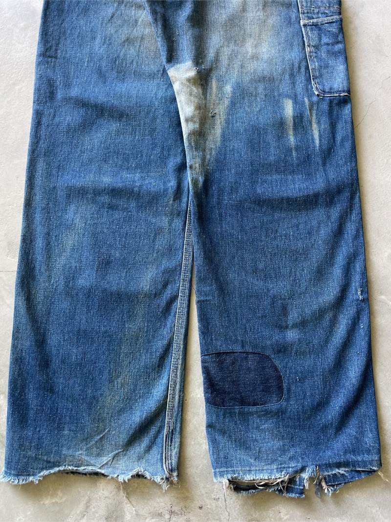 Sun Faded/Repaired Hercules Donut Button Carpenter Pants - 40s - 36”