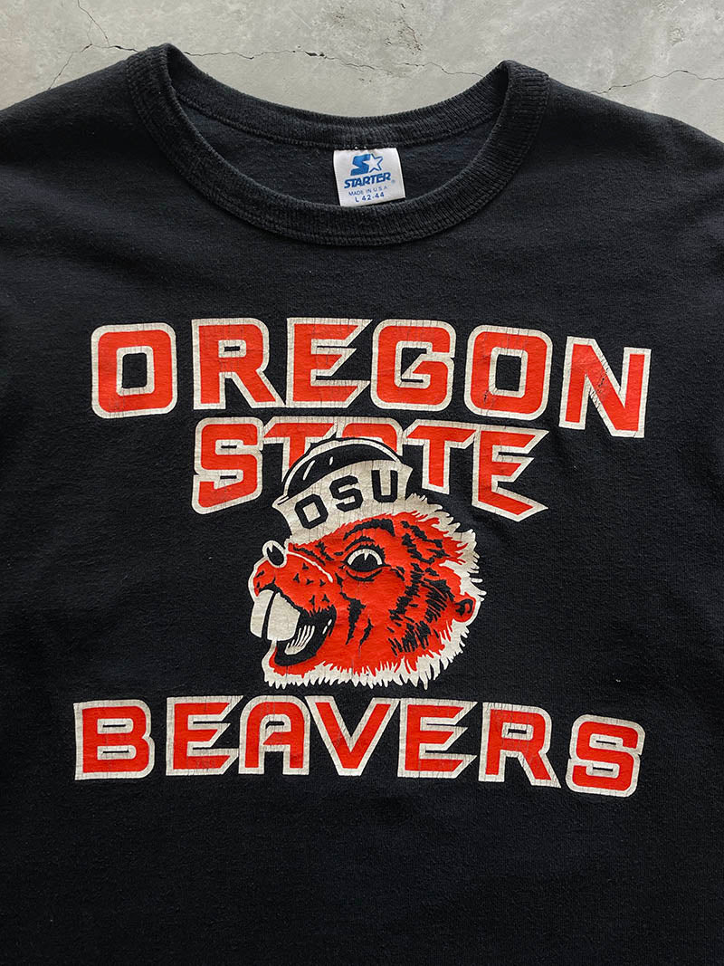 Black Oregon State Beavers T-Shirt - 90s - XS/S