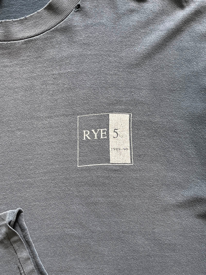 Extremely Sun Faded Black Rye 5 T-Shirt - 90s - L/XL