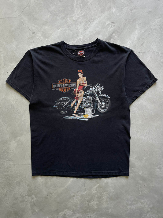 Sun Faded Black Harley Davidson T-Shirt - 00s - L