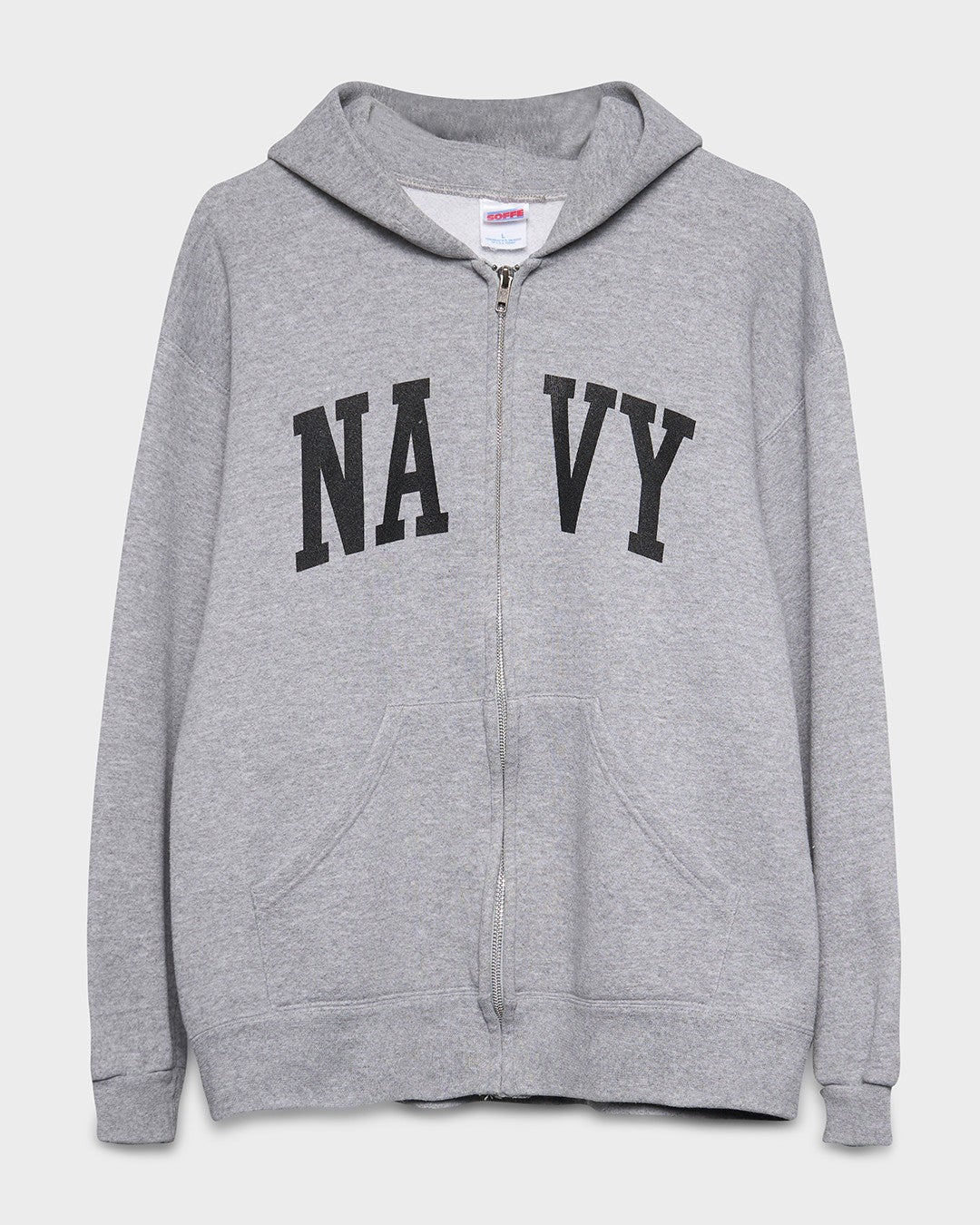 Heather Grey Navy Zip-Up
