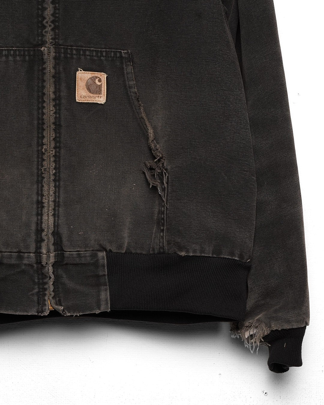 Faded Black Carhartt Hooded