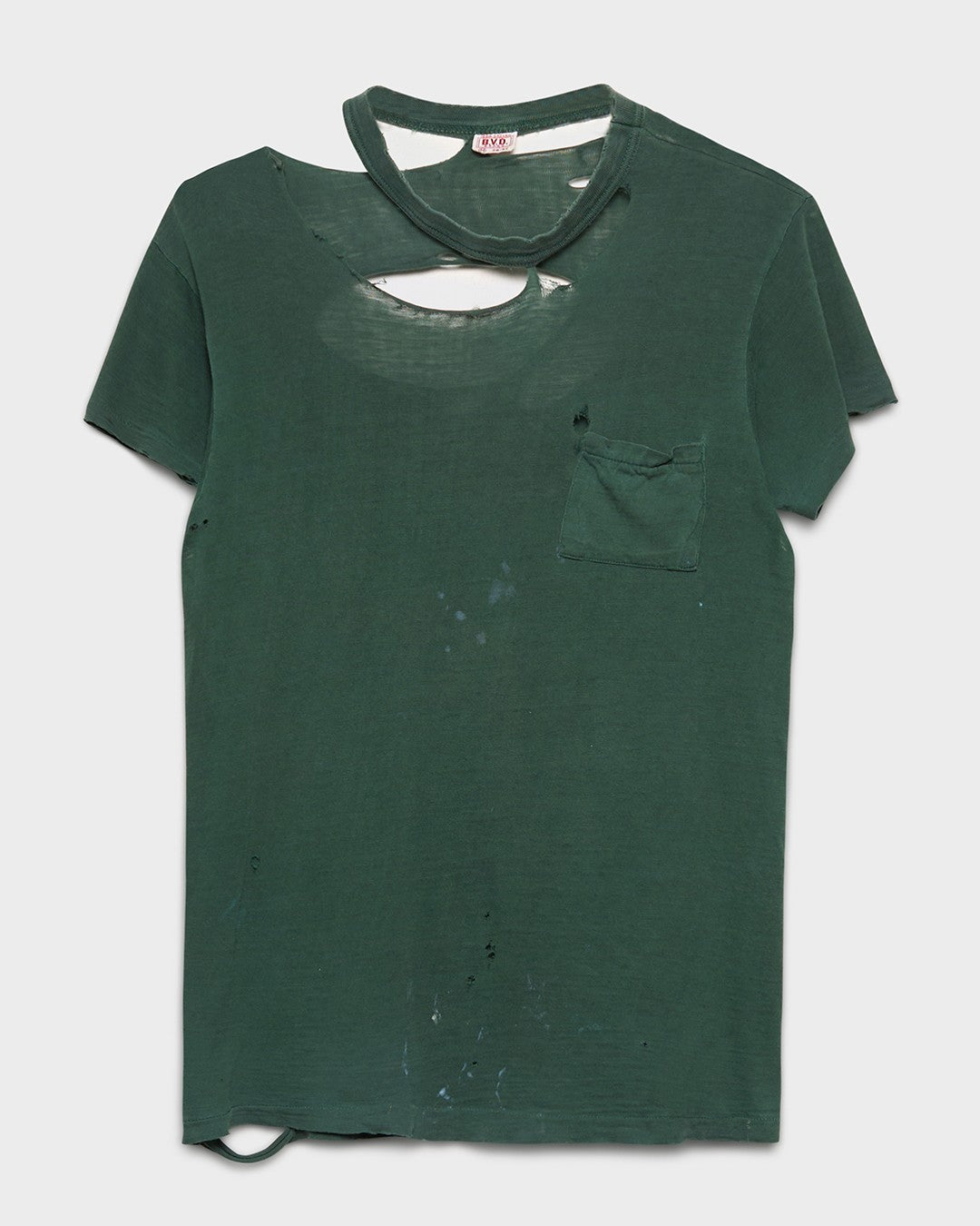 Green Neck Thrashed T-Shirt