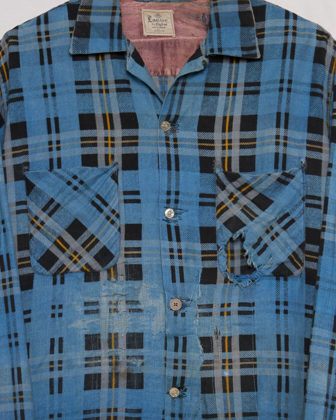 Blue Printed Flannel