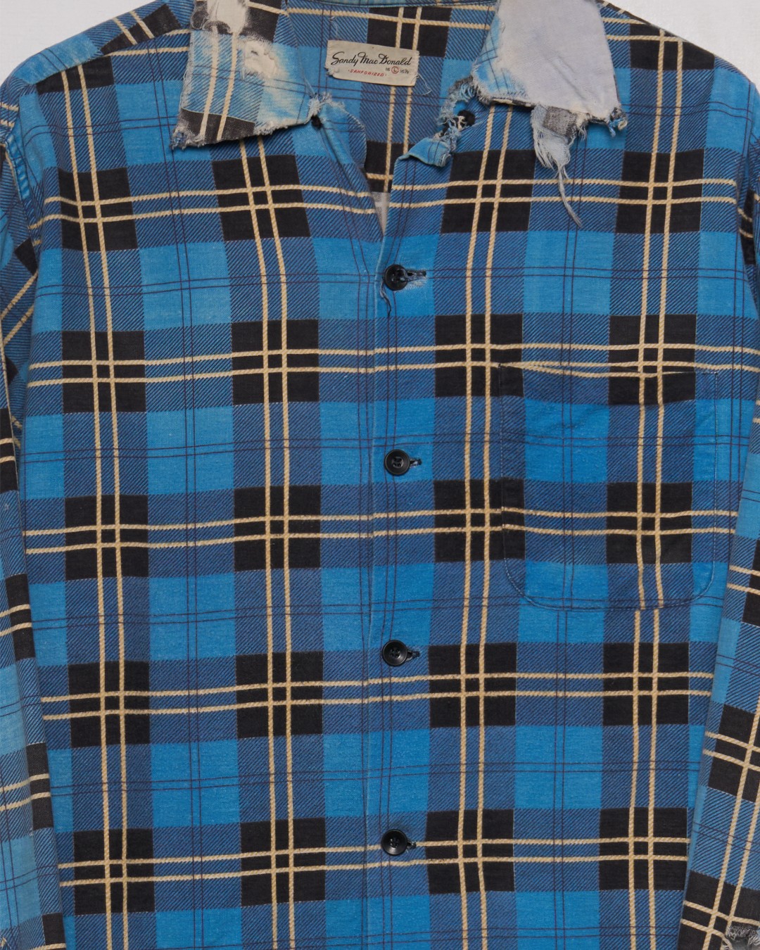 Blue Printed Flannel