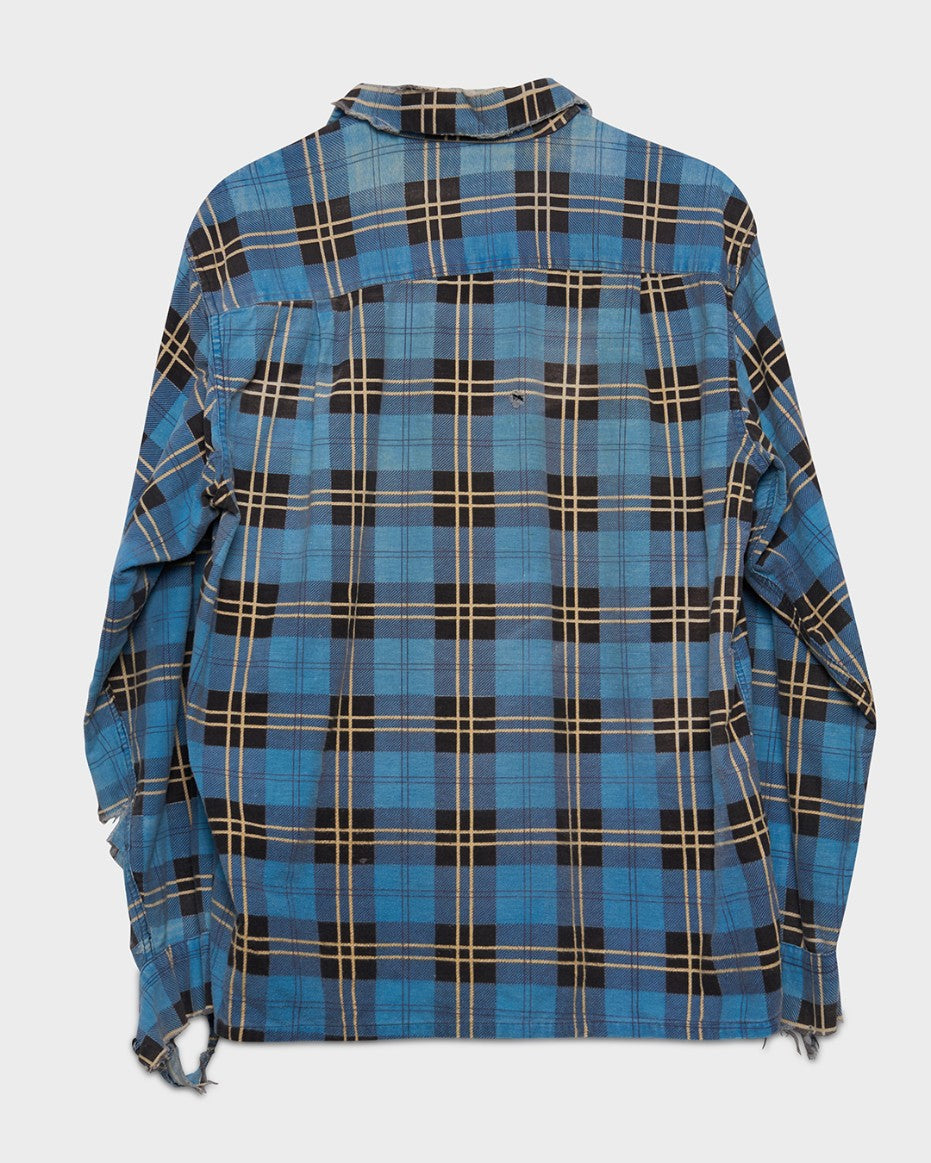 Blue Printed Flannel