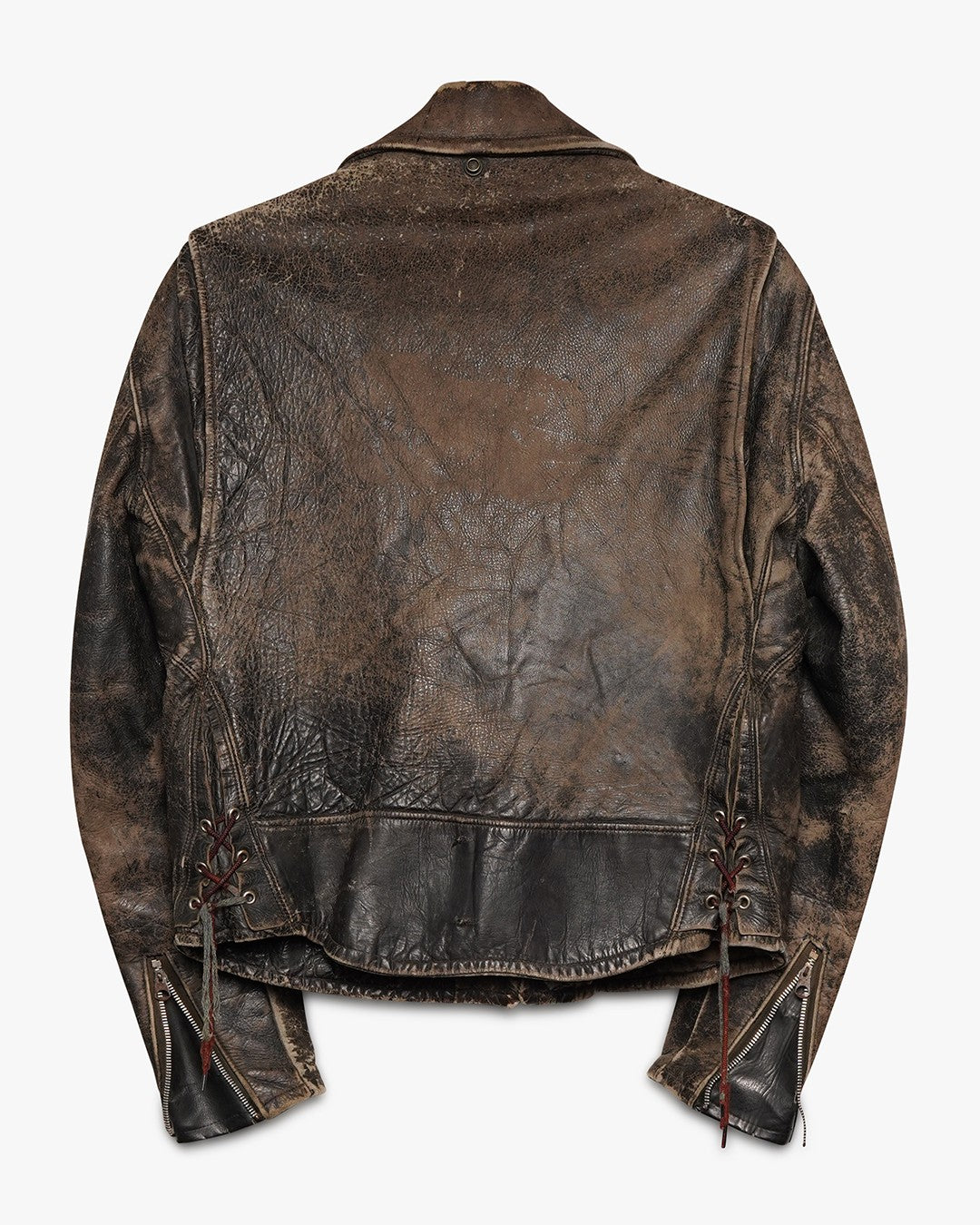 Distressed Black Motorcycle Jacket