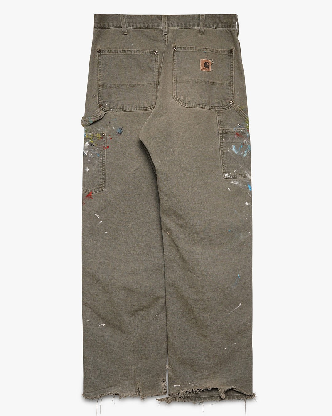 Olive Green Paint Splatter Doubles