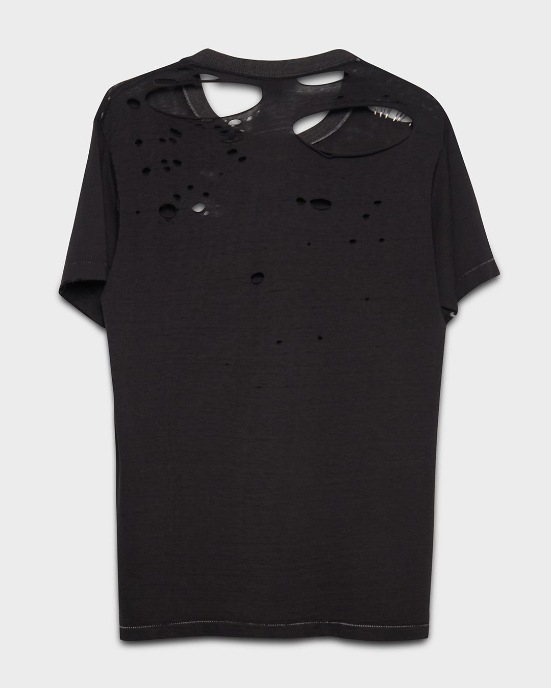 Distressed Black Tee