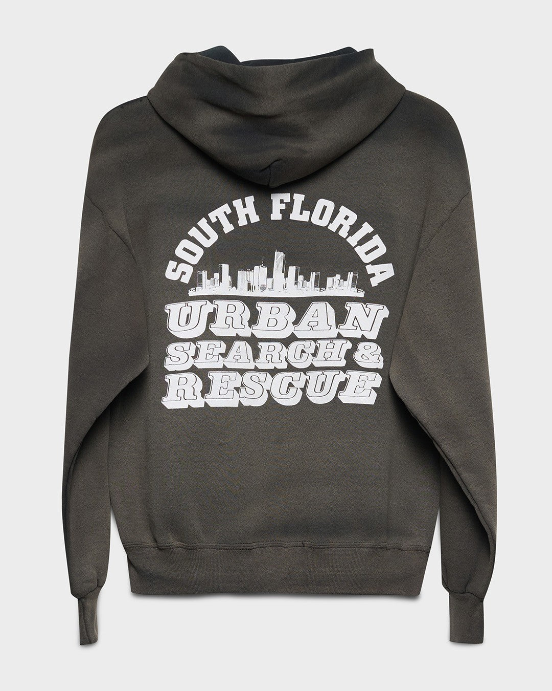 Faded Black South Florida Hoodie