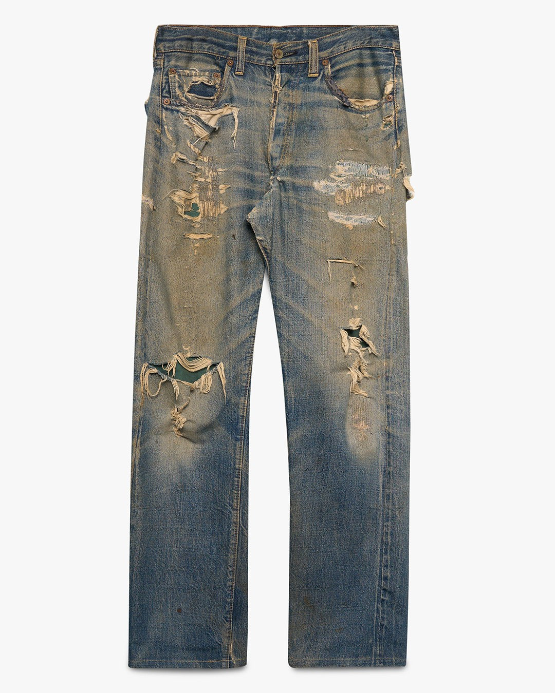 Thrashed/Repaired Levi's Big E Denim Jeans