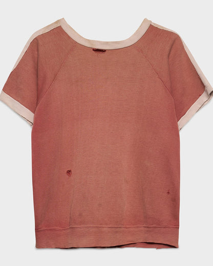 Faded Maroon Short Sleeve Sweat