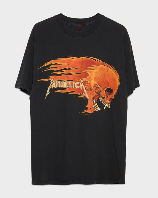 Metallica Flaming Skull Tee