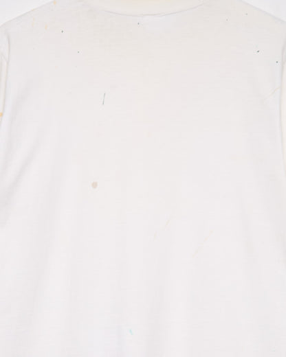Painted White Tee