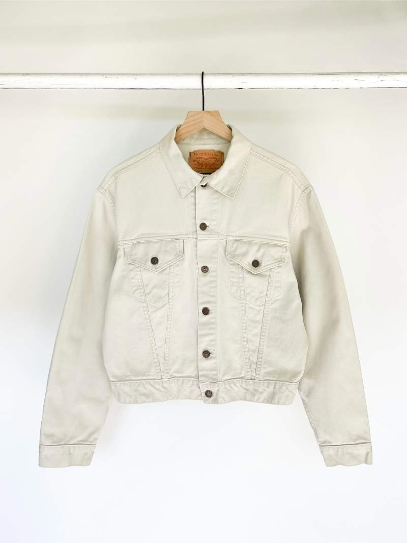 Levi's 840B White Type 3 Denim Jacket - 60s - 44