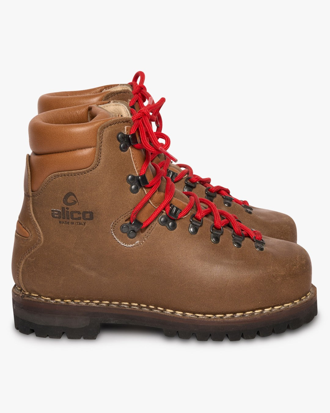 Red Lace Hiking Boots