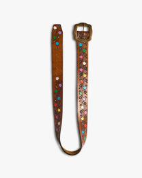 Floral Leather Belt