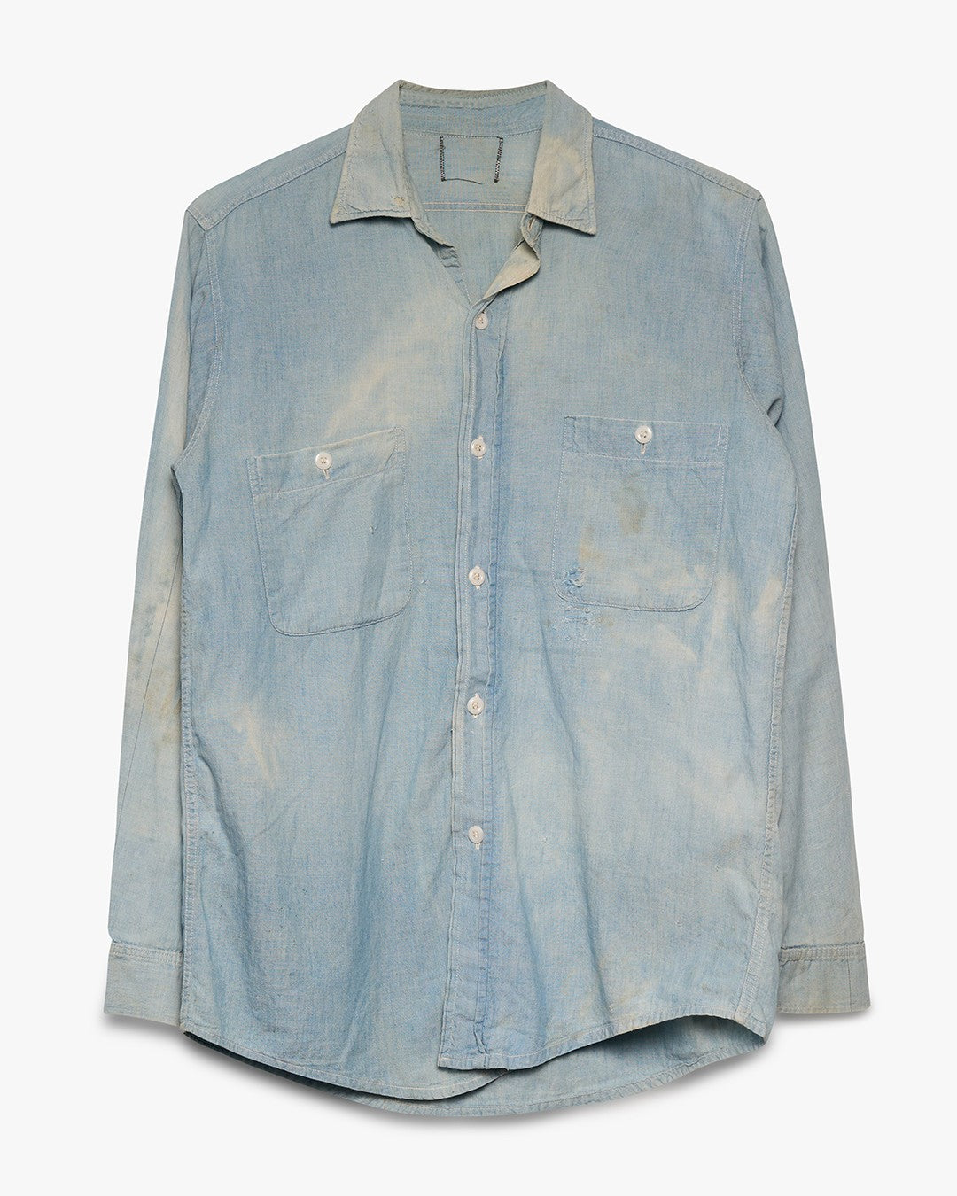 Stained Chambray Button Up Shirt