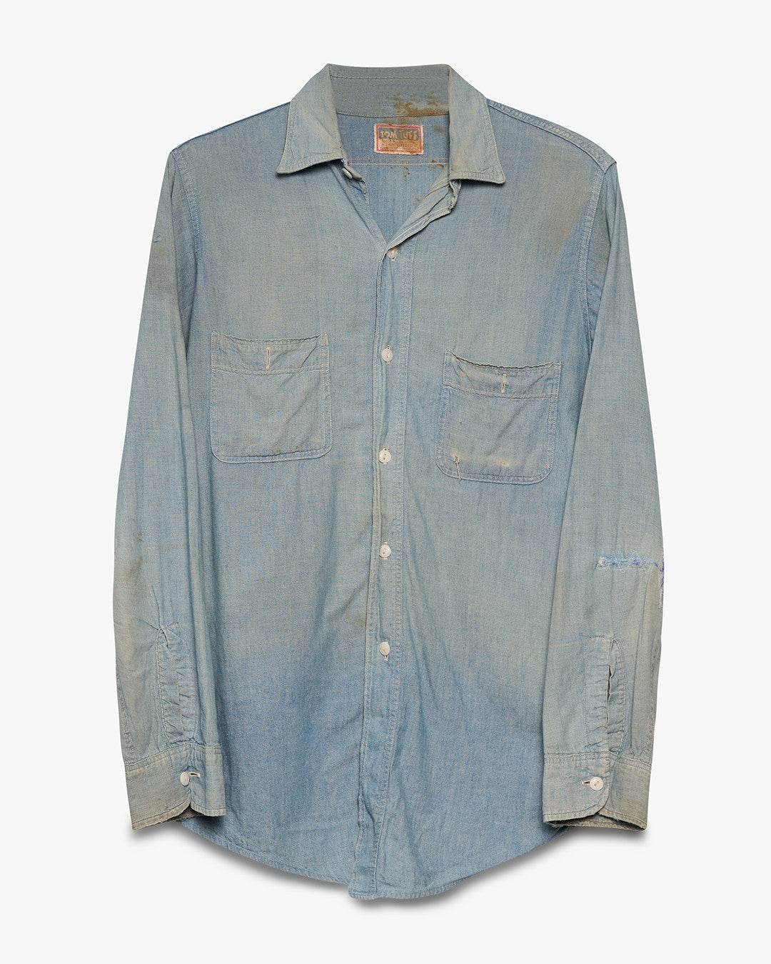 Faded Chambray Button Up Shirt