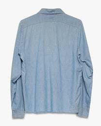 Repaired Chambray Button Up Shirt