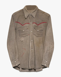 Repaired Western Snap Button Up