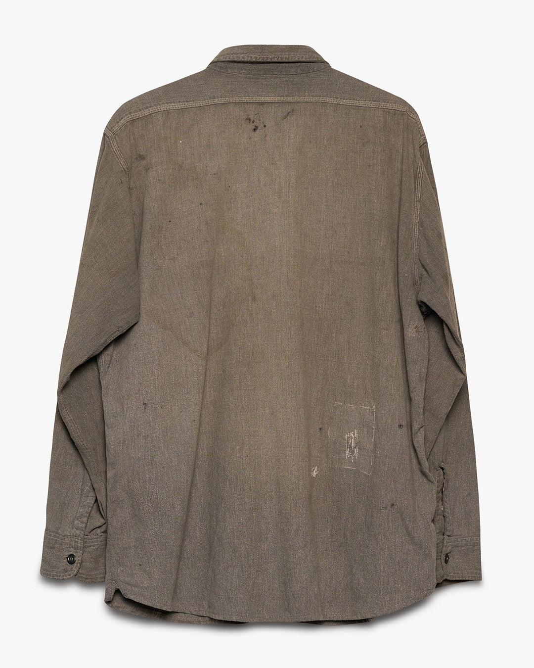 Repaired Cash Saver Salt &amp; Pepper Button Up Shirt