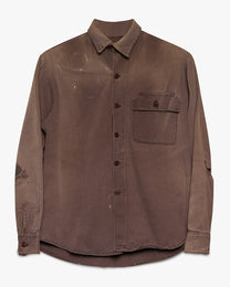 Faded Button Up Pocket Shirt