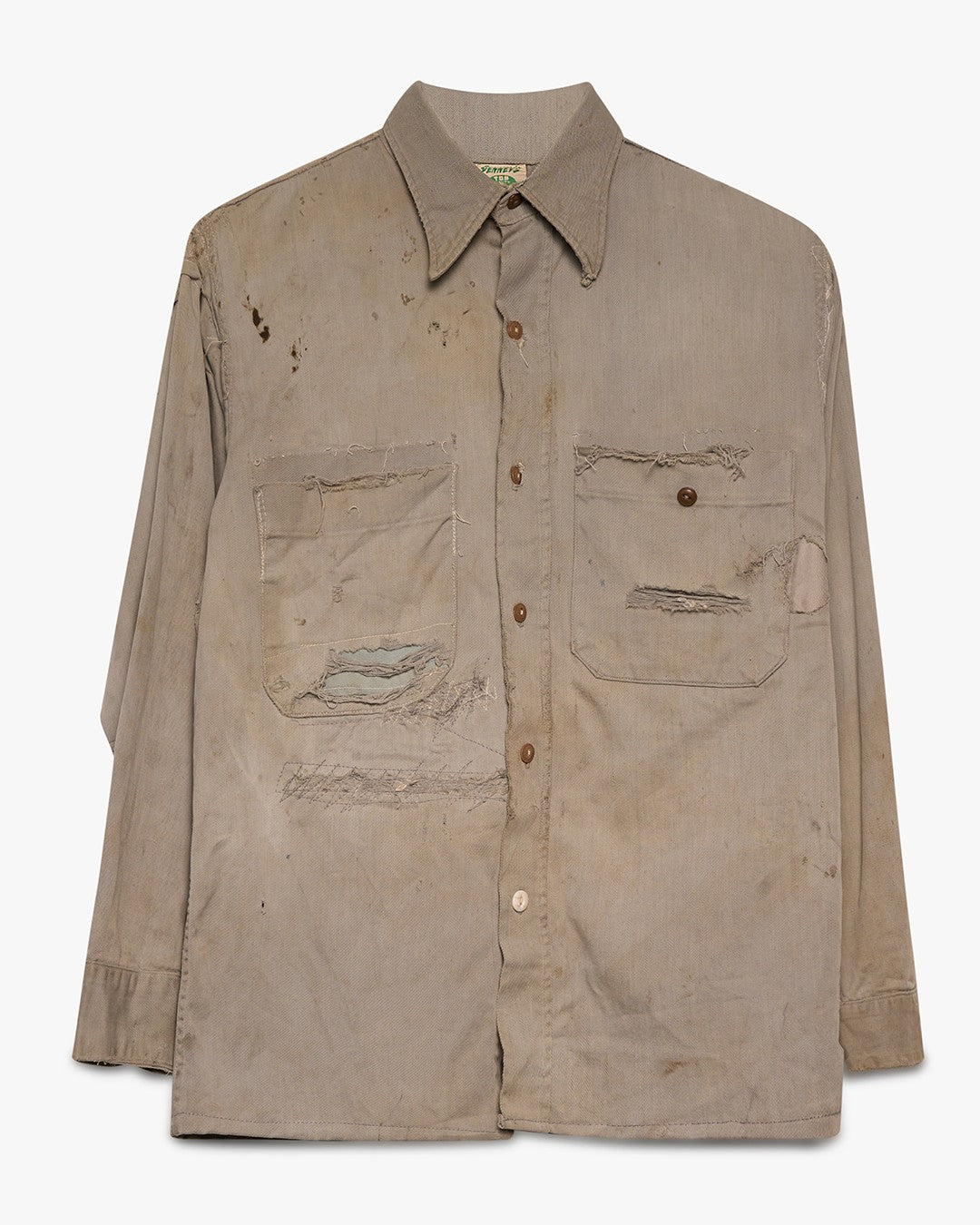 Faded &amp; Repaired Penny's Button Down Shirt