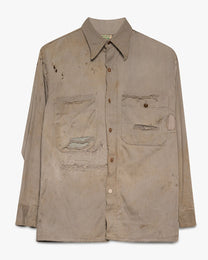 Faded &amp; Repaired Penny's Button Down Shirt
