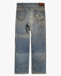 Patched &amp; Faded Lee Jeans