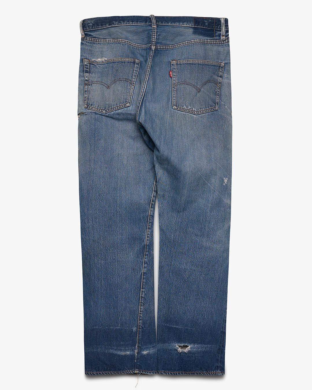 Faded &amp; Repaired Levi's Jeans