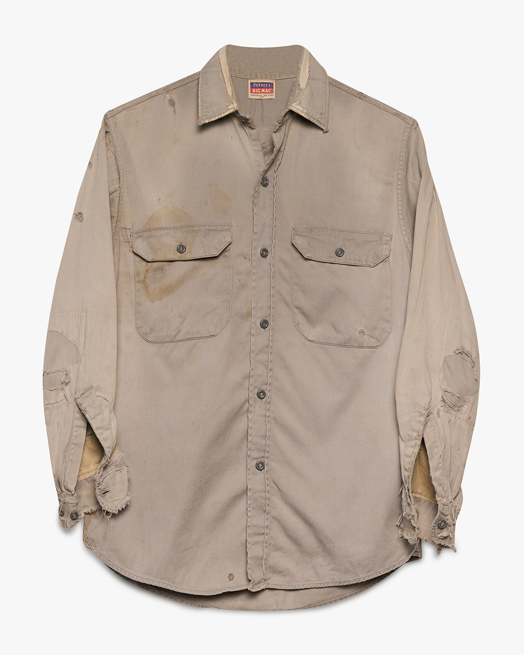 Stained &amp; Repaired Big Mac Button Down