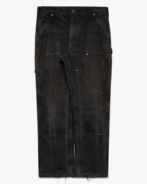 Faded Black Carhartt Double Knees