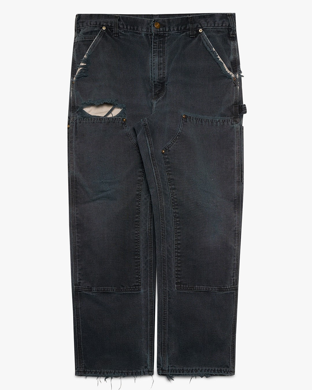 Faded Black Carhartt Double Knees