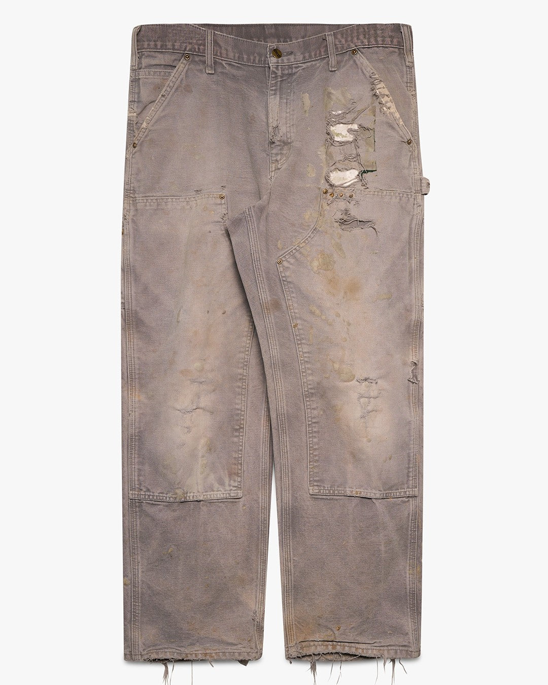 Distressed Grey Carhartt Double Knees