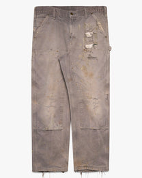 Distressed Grey Carhartt Double Knees